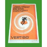 1958 - Vertigo - US One Sheet. Saul Bass art for this Hitchcock Classic