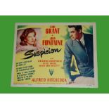 1941 - Suspicion - US Title Card. Alfred Hitchcock's seminal film starring Cary Grant and Joan