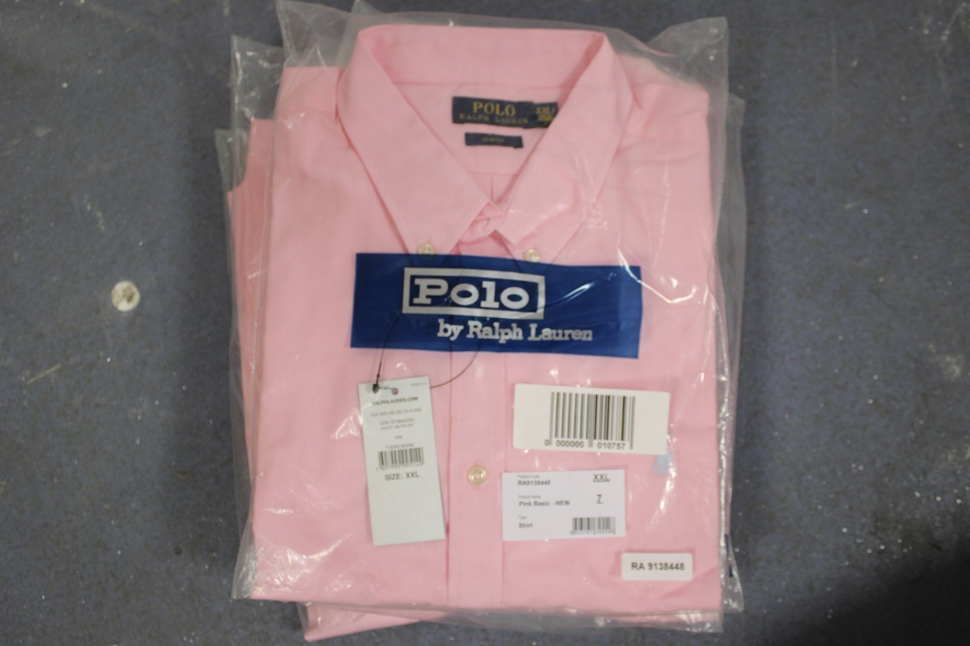 2x Ralph Lauren Pink L/S Shirt XXL Grade A