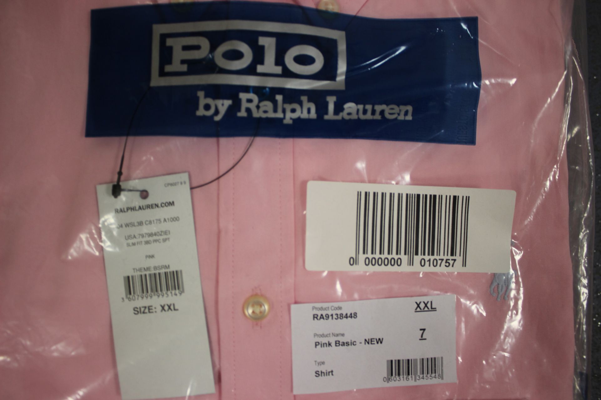 2x Ralph Lauren Pink L/S Shirt XXL Grade A - Image 2 of 2