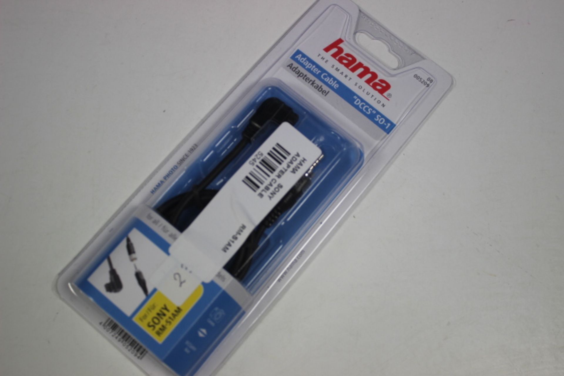 1x Hama Black Sony RM-S1AM Adapter Cable Grade A - Image 2 of 2