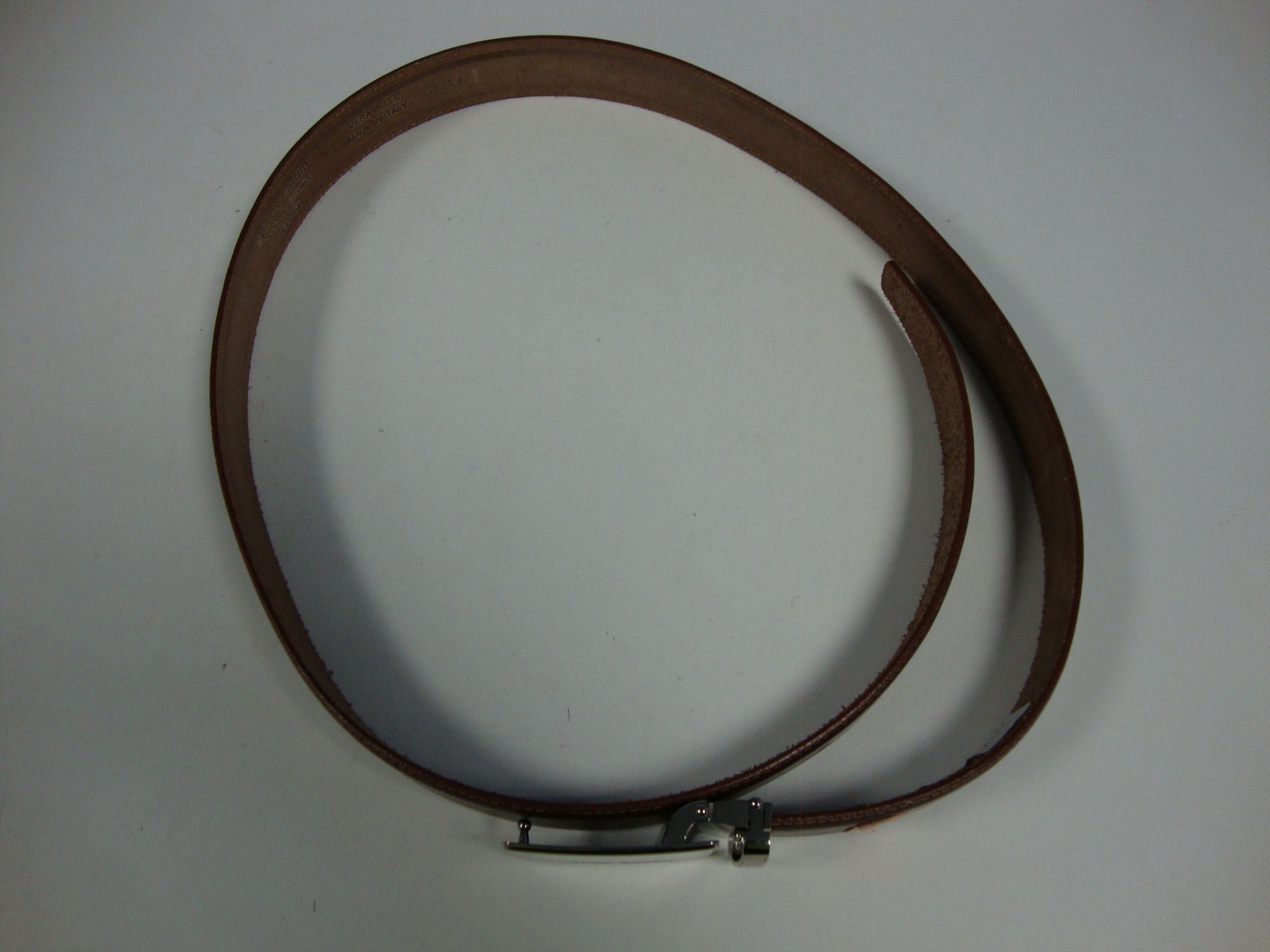 1x Pierre Cardin Brown Mens Leather Belt Grade A - Image 3 of 3