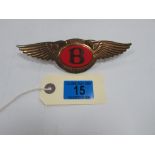 Bentley Car Badge (gold colour)