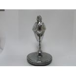 Chrome on Nickel Art Deco Lady Car Mascot