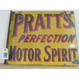 Pratts Double Sided Oil Sign