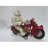 Model Michelin Man on Motorbike