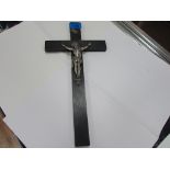 Large wood and metal crucifix