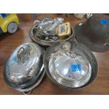Large quantity of silver plated items