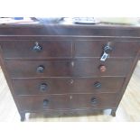 2 over 3 Victorian chest of drawers