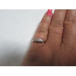 18ct gold diamond 3 stone ring