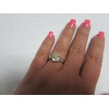 Platinum and diamond solitaire 3.4ct ring