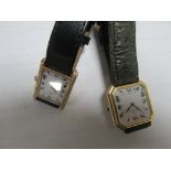 Baume and Mercier 18ct gold watch and Baume and Mercier 18ct gold and diamond watch