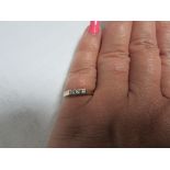 18ct gold diamond 3 stone ring