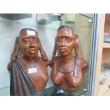 Pair of African carvings