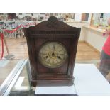 Wooden mantel clock