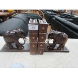 Pair of elephant bookends