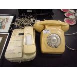 2 retro telephones