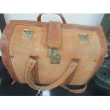 Leather holdall