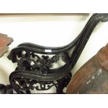 Cast iron bench ends