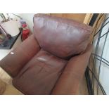 Leather arm chair