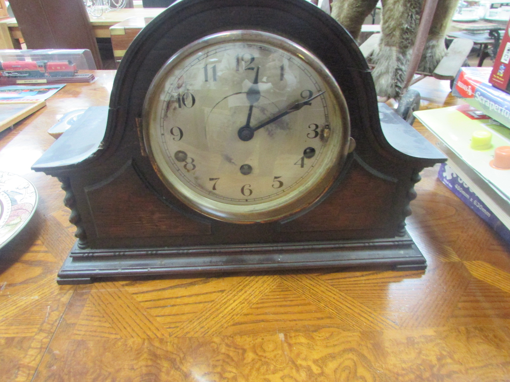 German pendulum mantle clock