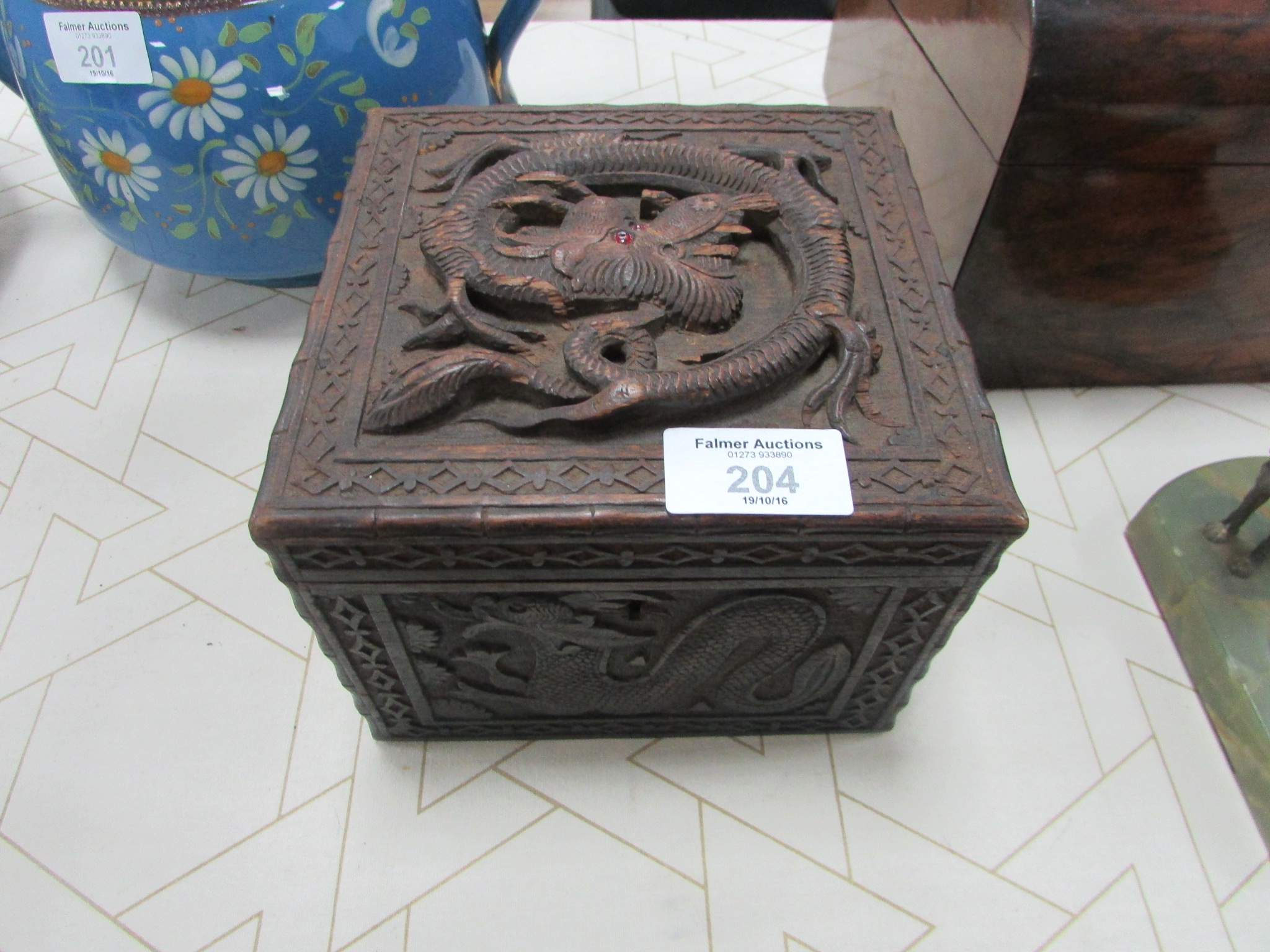 Oriental tobacco box