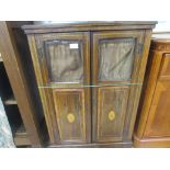 Inlaid Edwardian Rosewood parlour cabinet