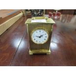 Brass carriage clock