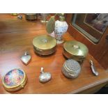 Perfume bottles and trinket boxes including Margaret Rose