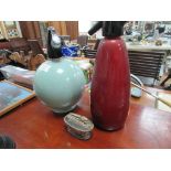 Two soda syphons and Ronson table lighter