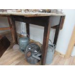 Washed pine drop leaf table