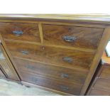 Mahogany 2 over 3 chest of drawers