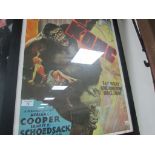 Framed King Kong poster
