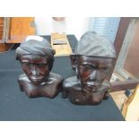 Two African busts