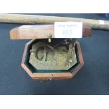 Solid brass pendulum sundial / compass