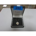 925 silver heart locket and chain