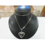 925 silver heart pendant and chain