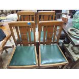 4 Oak dining chairs