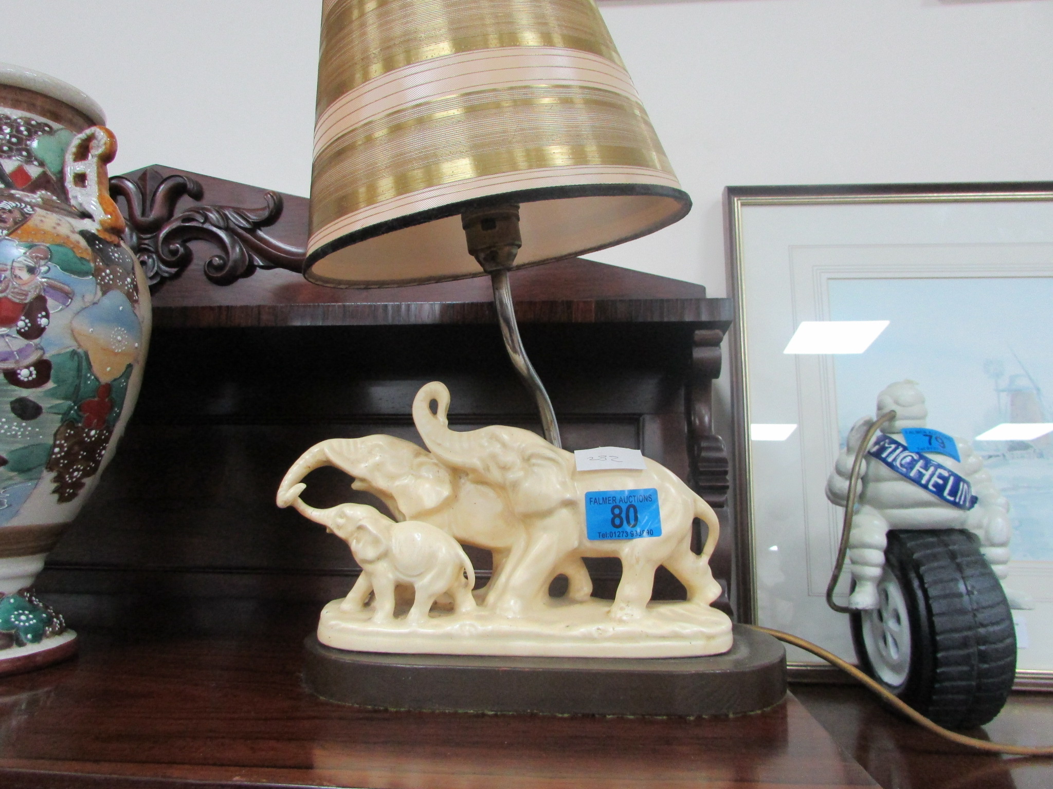 1930's Elephant table lamp