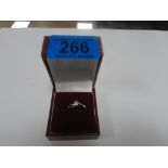 925 silver single stone ring
