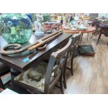 1930's dining table and 4 chairs