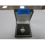 925 silver heart locket and chain