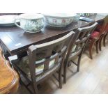 1930's dining table and 4 chairs