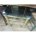 Brass side table