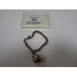 925 Silver heart bracelet