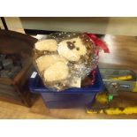 Box of cuddly toys