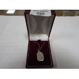 925 Silver locket and chain