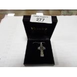 925 Silver cross pendant and chain