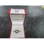 925 silver flower ring