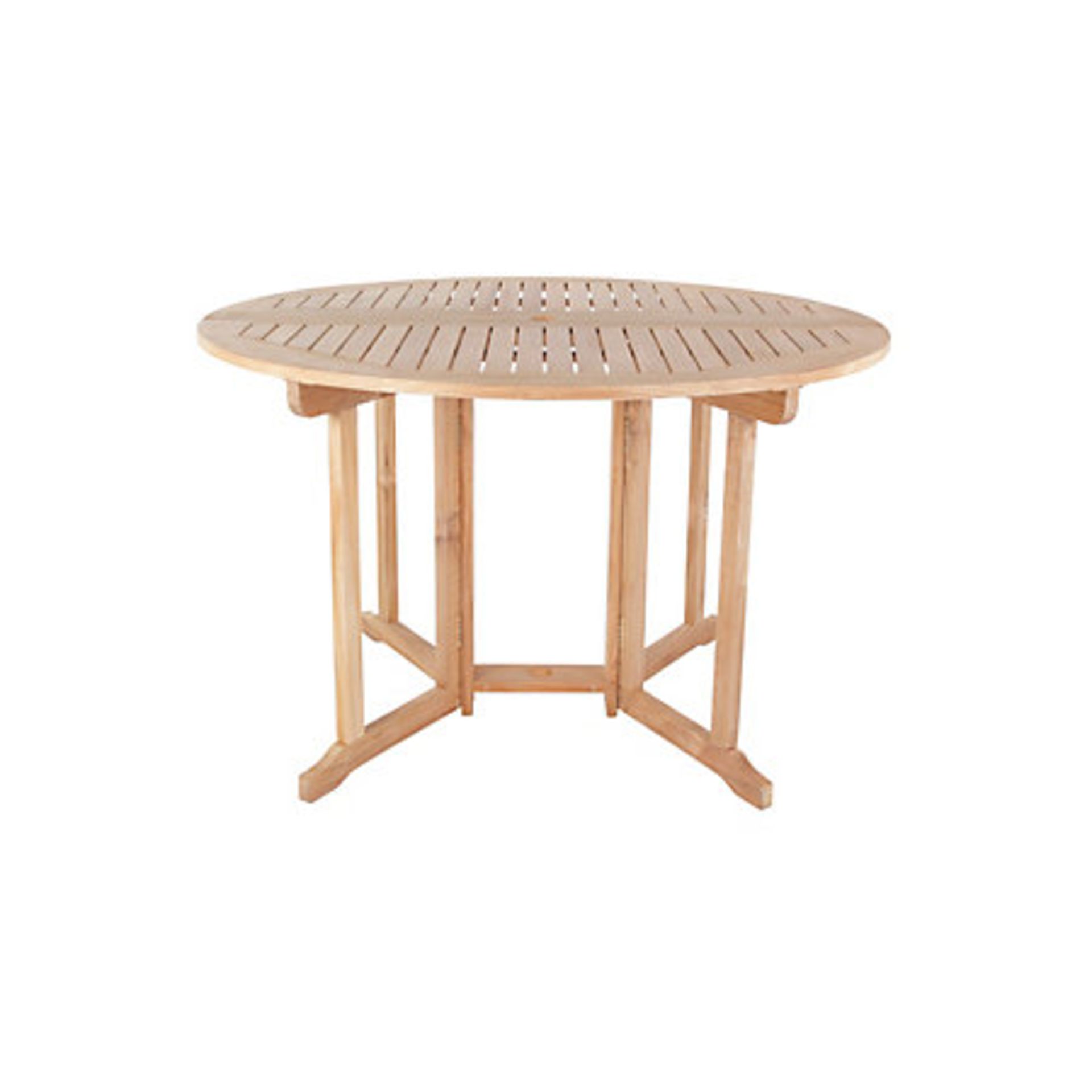 Blooma Roscarna Gateleg Round Table, 4 seater - Hardwood teak - £209 - Image 4 of 4